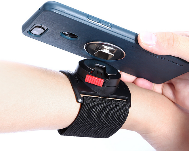 라이트닝웍스 대리기사용 손목 스마트폰 거치대, 1개, 블랙