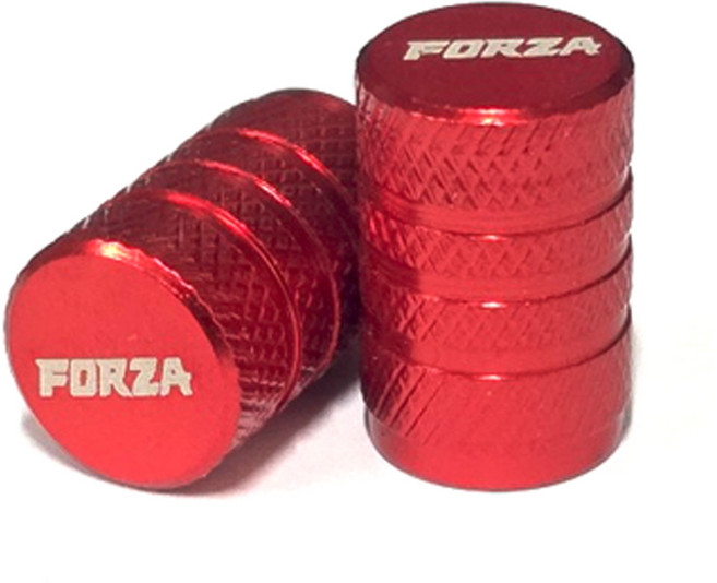락모터스 포르자 호환 타이어밸브캡 타어이구찌 주입구마개, 레드, 1세트