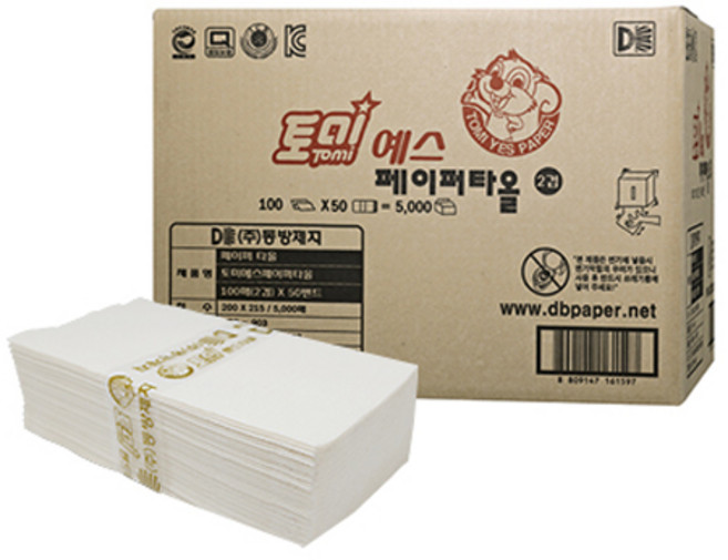 동방제지 토미 예스 페이퍼타올, 100매, 50개