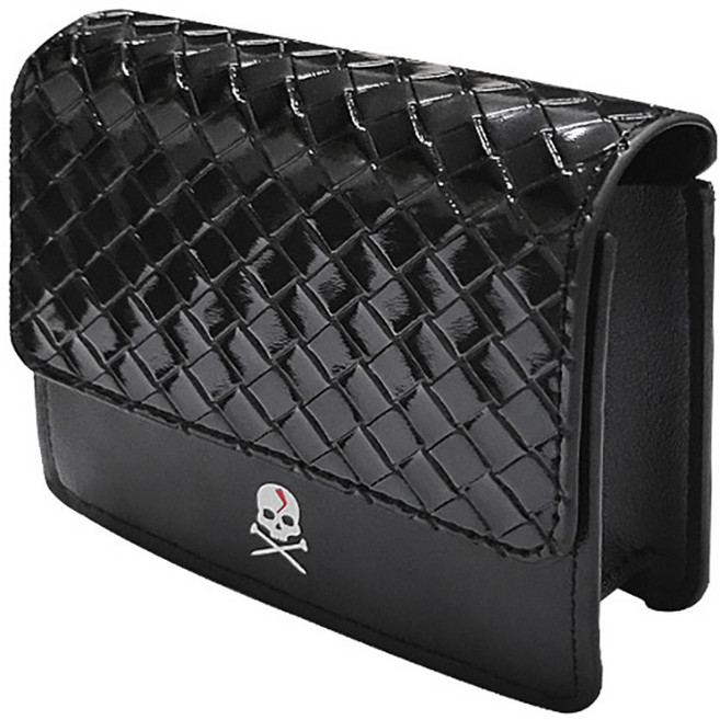 골프 거리측정기케이스 스컬 부쉬넬케이스 벨트형 클립형, 블랙