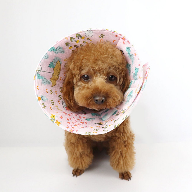 펫케어솝 인견 넥카라분홍L, 1개