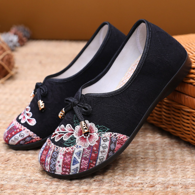 BLTER 엄마 할머니 여름 신발 미끄럼방지 부드러운 캐주얼 통기성 슬립온 발편한 여성 슬립온 초경량 여성 스니커즈 할머니 샌들JLY06