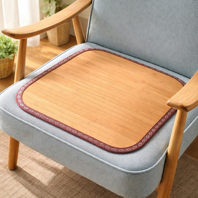 17mm 대나무 방석 무지 l 여름 통풍방석 대방석 사무실 업소용 식당 손님방석 자동차 찜질방 쿨방석