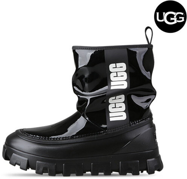 [어그] UGG 클래식 브렐라 미니 여성 겨울 방한 레인 부츠 1144059-BLK