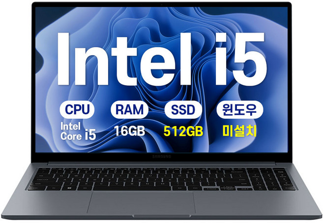 삼성 갤럭시북4 인텔 i5 15.6인치 사무용 학생용 업무용 인강용 가성비 노트북, 그라파이트, NT750XGR-A51A, 512GB, 16GB, Free DOS