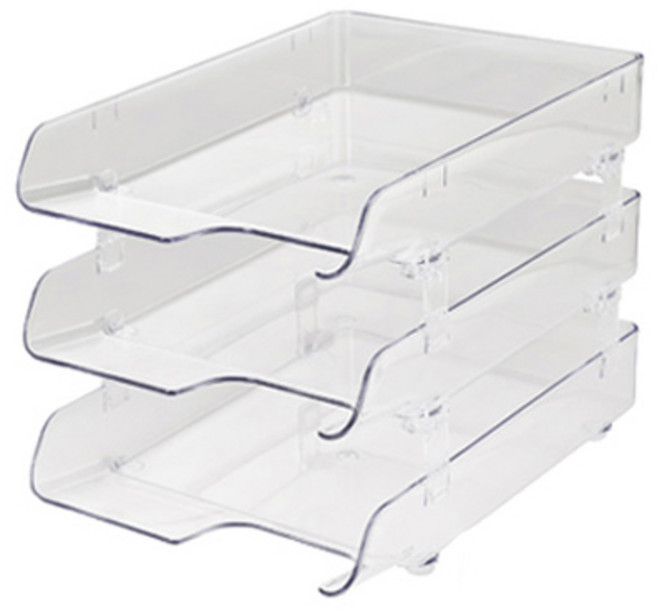 카파맥스 크리스탈 서류받침 3단 투명