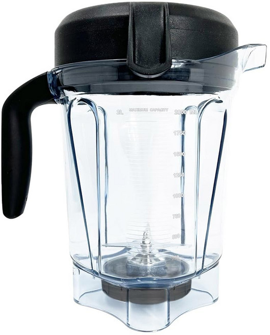Vitamix 블렌더 피처 1.9L(64온스) 로우 프로파일 교체용 컨테이너 컵 Vitamix 5300 6500 7500 4500 5000 5200 6000 630