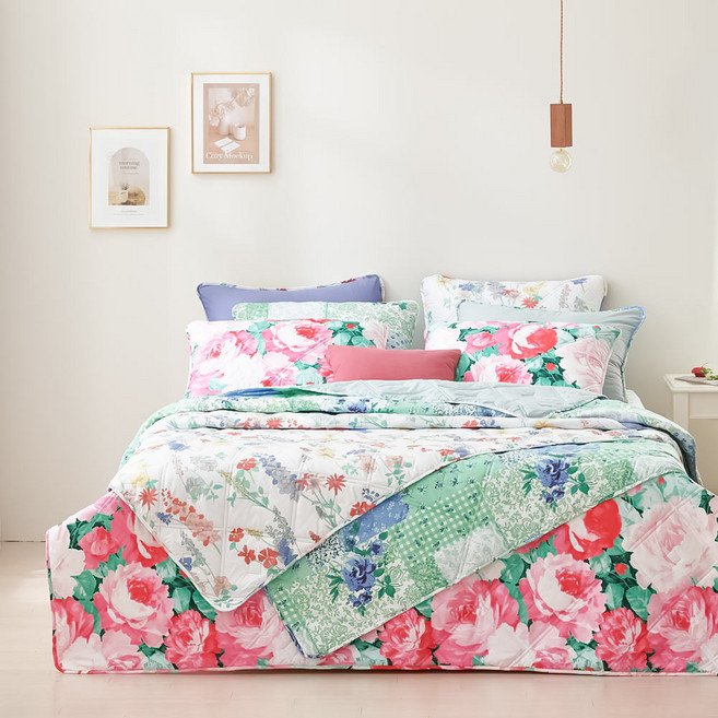 메종노아 로즈퀸 워싱 차렵이불 베개커버 3컬러 풀세트 SS Q SK