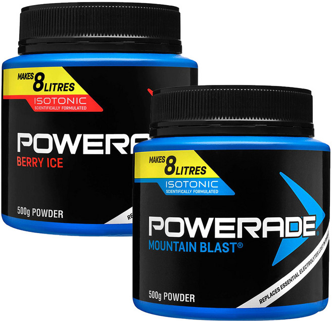 파워에이드 아이소토닉 파우더 마운틴 블래스트 (파란색) 베리 아이스 500g - 이온음료 분말 가루, 1개