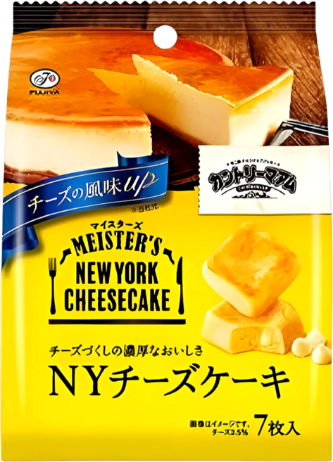 일본 후지야 컨트리맘 NY 7 치즈 과자케이크 67.2g, 3개