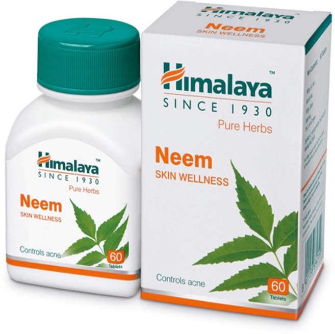 히말라야 님 Neem 영양제 60정 X 6세트 여드름영양제, 6개