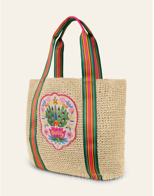 오일릴리 쇼퍼백 스트로 라탄백 가방 데일리 숄더백 정품