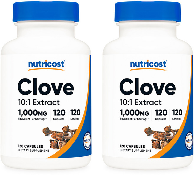 뉴트리코스트 Clove 101 추출물 정향 추출물)120정 2병, 120정, 단품, 2개