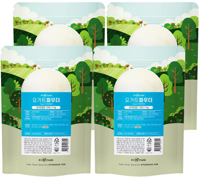 흥국에프엔비 요거트 파우더, 1kg, 1개입, 4개
