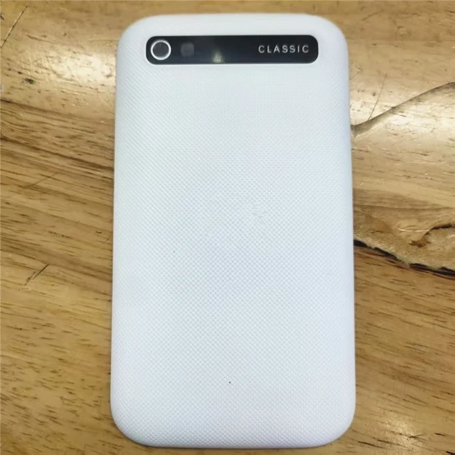 A+++ BlackBerry Classic Q20 배터리 커버 뒷문 후면 패널 하우징 수리 교체, 02 하얀색