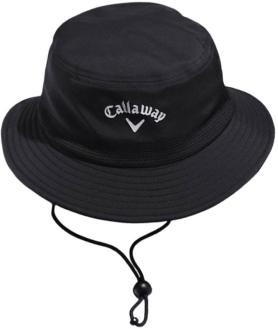 캘러웨이 CG 버킷햇 골프모자 남성 빅사이즈 대두 스포츠 벙거지 캐주얼 모자, 블랙