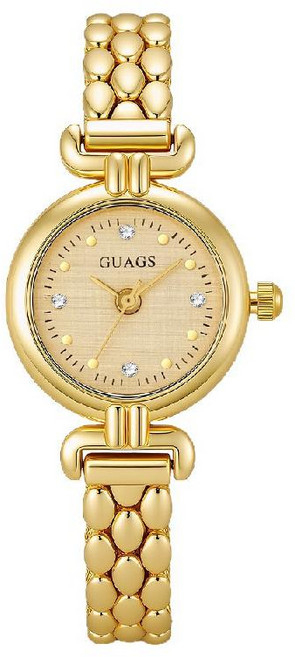 빈티지 클래식 금속 체인 여성 손목시계 레트로 미니 라운드 메탈 워치