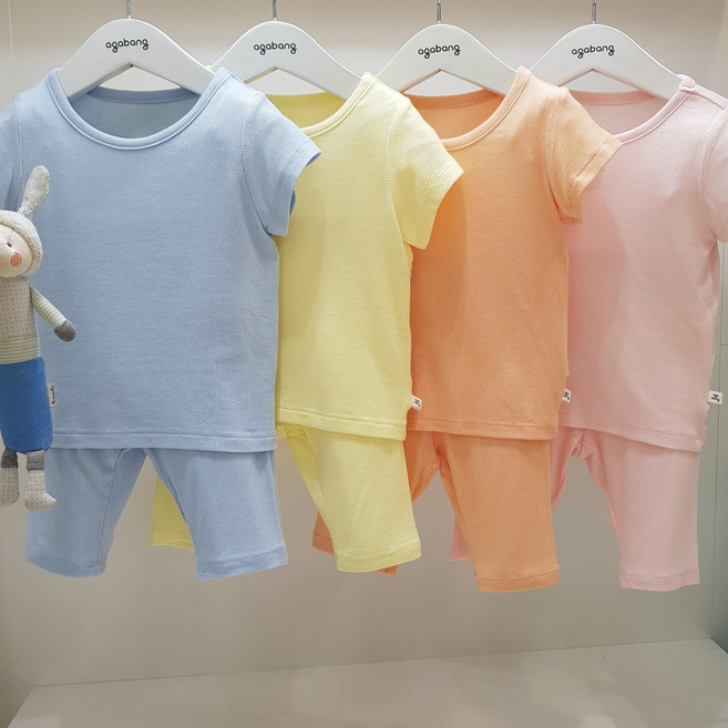 아가방 여름 30% 베이비페어 찰랑시원 더운거 반사 유아 반소매 상하세트 엄청 보들 인견 반팔 유아 여름 상하복 어린이집 추천 놀이복 아가방 내의! 신생아 외출복