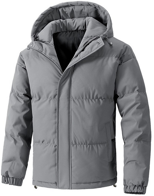 YANGTA 남자 겨울 패딩 점퍼 루즈핏 캐주얼 심플 보온 후드 방풍 항공점퍼