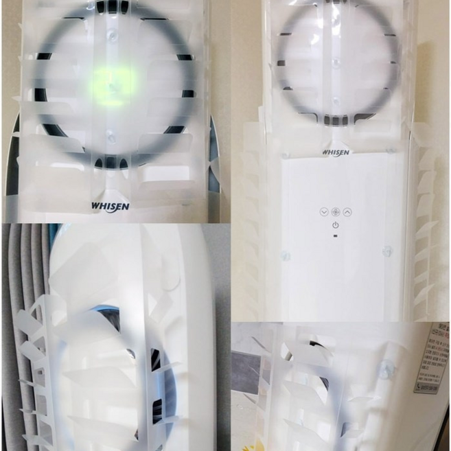 에어컨바이저 스탠드 에어컨 바람막이 원형 윈드 바람 차단 바이저 (삼성 Q9000 바람막이), 1개, 바람막이3개[3구용]