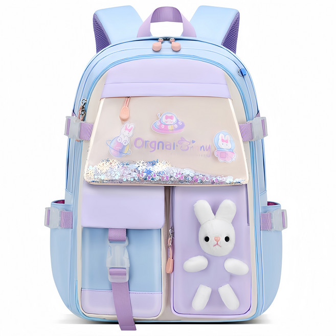 YUEMEIYD 초중고생 신학기 방수 책가방 어린이 대용량 캐쥬얼 가벼운 백팩