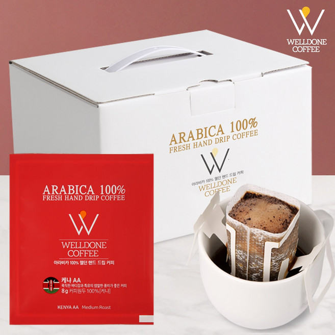 웰던커피 핸드드립커피 드립백커피 케냐, 1세트, 8g, 36개입