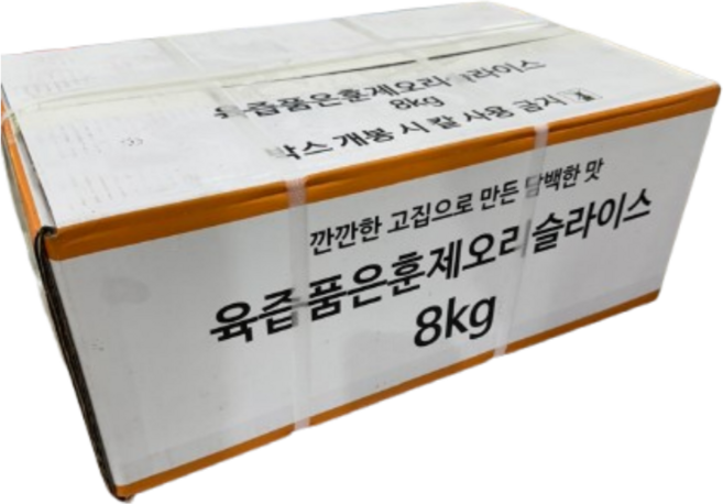 정성을 보내다 대길푸드 대용량 훈제오리 슬라이스 8kg, 1개