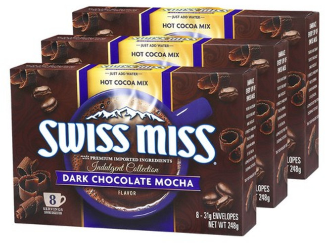 스위스미스 다크 초코 모카향 248g x 3개 / 코코아