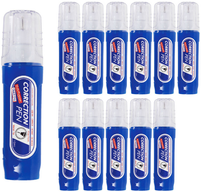 모닝글로리 1500 사무용 수정펜 볼드, 10ml, 12개