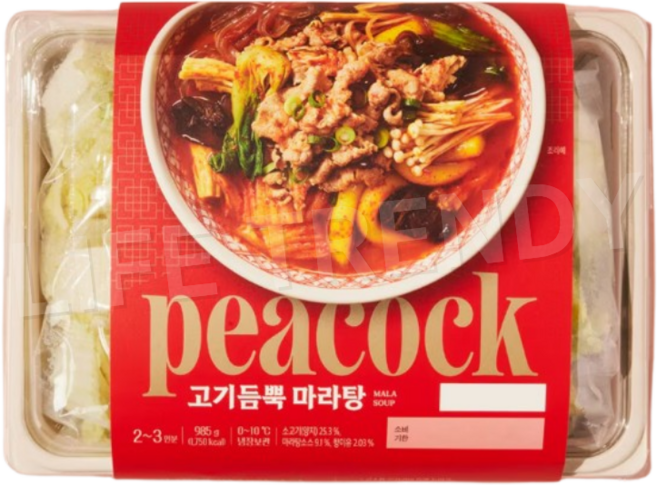 피코크 고기듬뿍 마라탕, 985g, 1개
