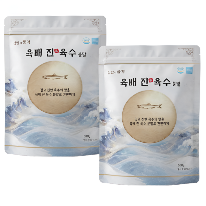 육배진 육수 분말, 2개, 500g