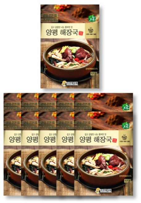 자연깃든 선봉 양평 해장국, 600g, 10개