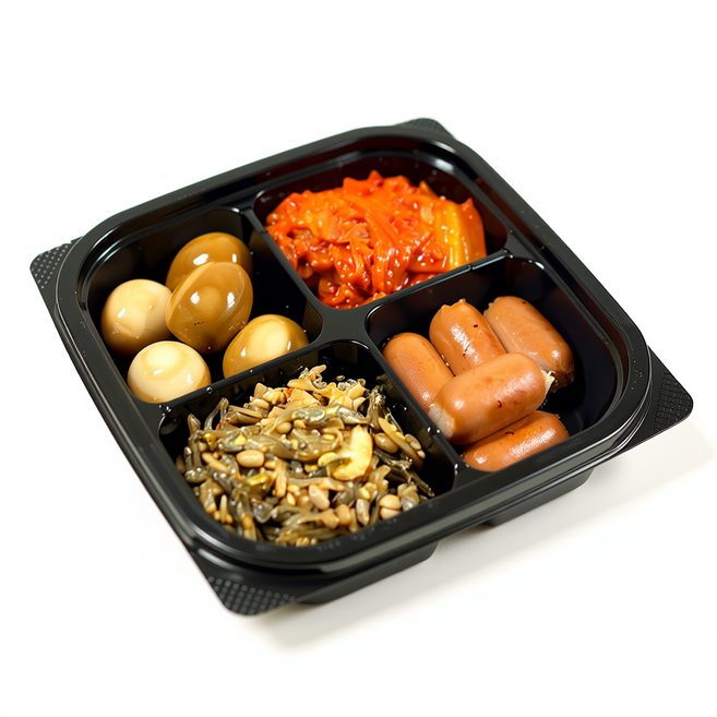 [디디마트] 반찬 4종 A B세트 가정식 자취생 직장인 반찬세트 혼밥 냉장 혼밥 점심 아침, 1세트