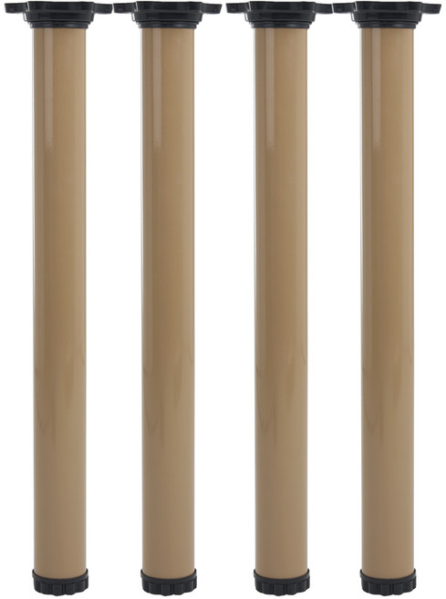 알루미늄 높이조절 식탁 책상다리 700 4개세트, 오크