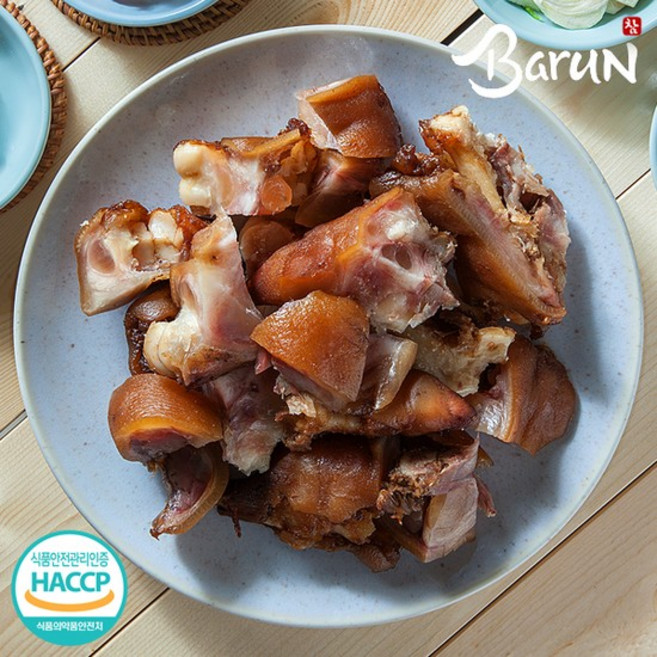 참바른꿀족 국내산 미니족발1.0kg(500g x 2팩)/새우소스2팩, 2개, 500g