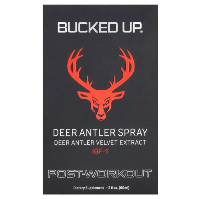 Bucked Up Deer Antler Velvet Extract Spray - 2oz (60 Servings) 906723, 1개, 60ml, Bucked Up Deer Antler Velvet E, 30회분 - 쿠팡