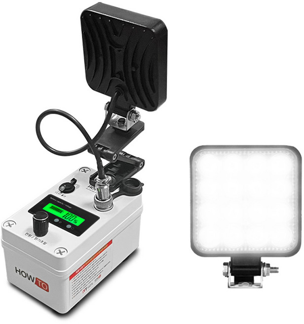 JK Z브라켓 미니 집어등 볼락 갑오징어 방파제 낚시랜턴 접이식, MK303. ZBV-48W-050, 1개, 백색