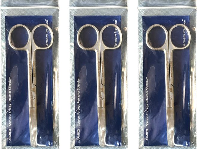 아미코 스텐레스 의료용가위 14cm, 3개