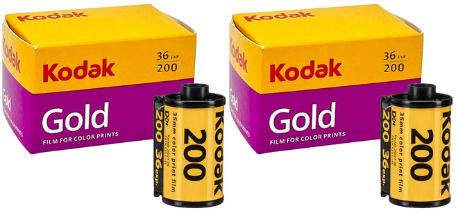코닥 골드 200 36컷 컬러 프린트 필름 35mm, 2개