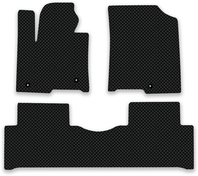 DXSOAUTO 쏘렌토MQ4 전용 3D 엠보싱 차세대 고무매트 1열2열 세트, 블랙, 131_6쏘렌토MQ4하이브리드5인승