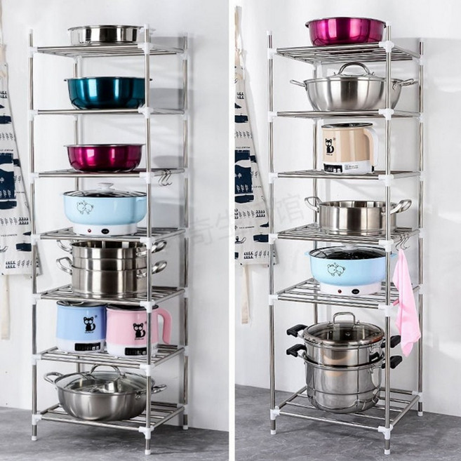 무지스 조립식 멀티 스틸 선반 다용도 철제선반, 1개, 4단