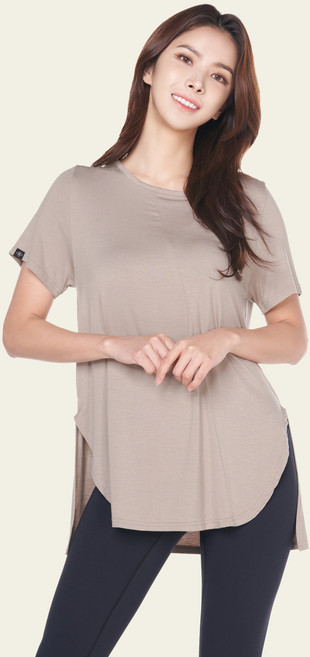 모달 힙커버 티셔츠 요가롱티 필라테스 복 상의