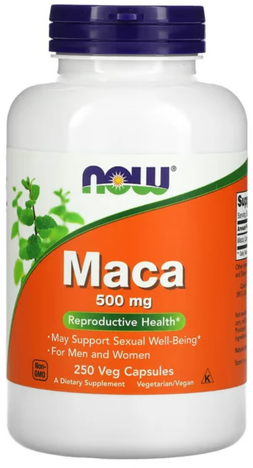NOW Foods MACA 마카 500mg 베지 캡슐 250정, 250개 - 쿠팡