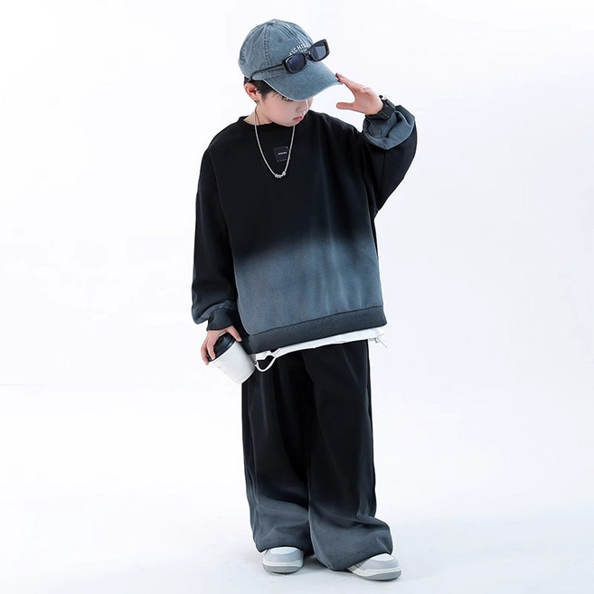 삐삐네옷가게 주니어 남아 키즈 그라데 맨투맨 트레이닝 상하