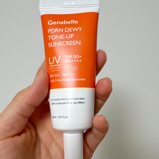 제나벨 PDRN 듀이 톤업 선스크린 SPF50+ PA++++, 40ml, 2개