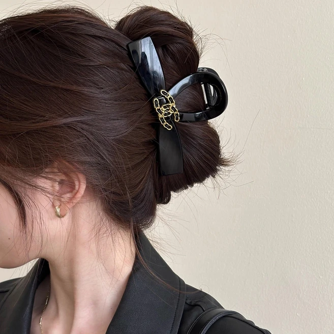 빈티지 샤크클립 여성용 고급 느낌 머리숱 많아도 잘 붙는 - 쿠팡