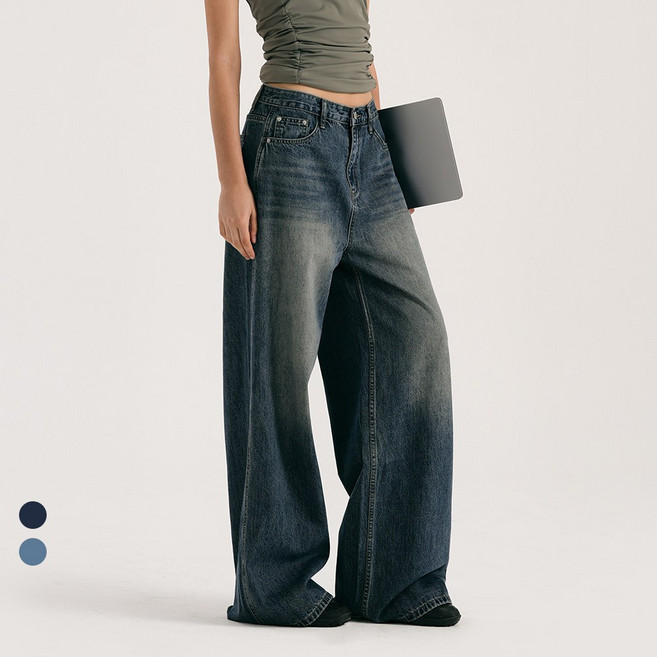 [콘치웨어] [CONCH DENIM] 클래식 와이드 데님팬츠 2colors