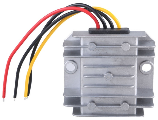 12V에서 24V 승압 컨버터 전압 모듈 전원 레귤레이터 알루미늄 금속 인클로저 전원 공급 어댑터, 3A, 1개