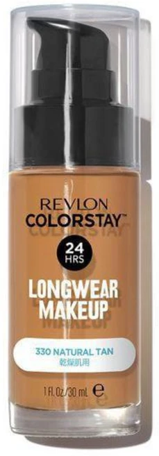 레브론 REVLON 컬러스테이 롱웨어 메이크업 D330 내추럴 탠 리퀴드 파운데이션, 단일, 30ml, 1개 - 쿠팡
