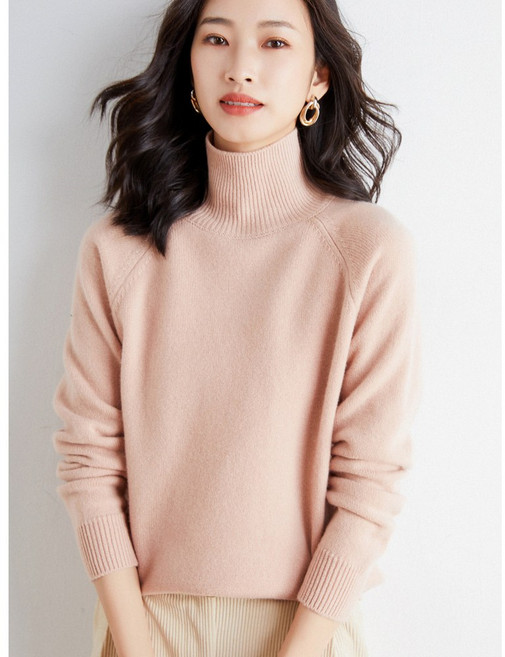 에쉬울프 여성용 부드러운 비스코스 여성 긴팔 목폴라